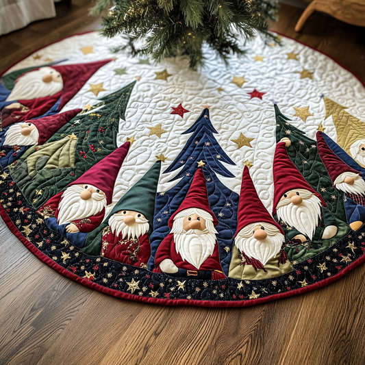 Christmas Gnome TAI021024080 Quilted Tree Skirt