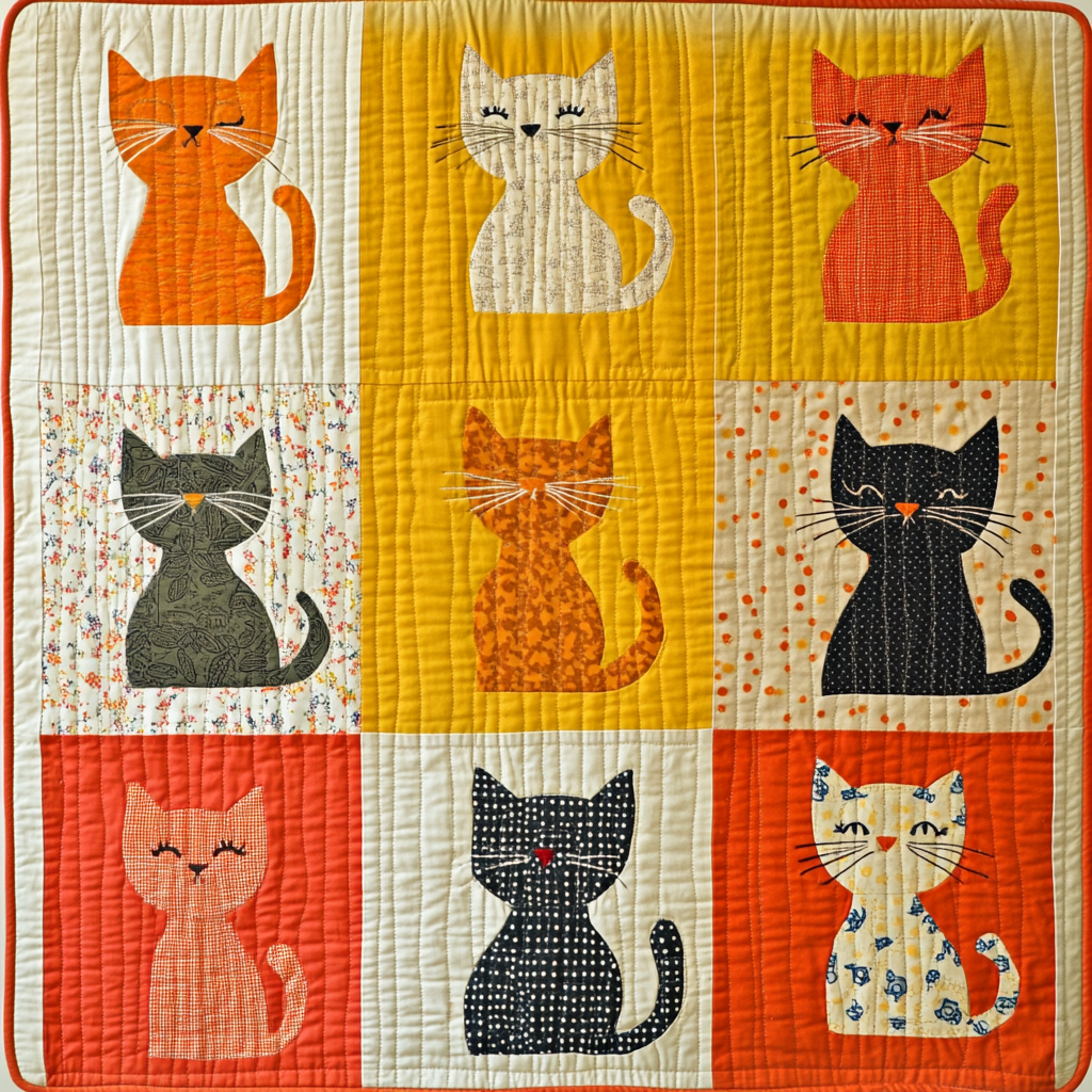 Cat DAI070824021 Quilt Blanket