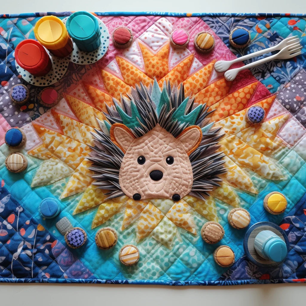 Hedgehog TAI260224151 Quilted Placemats