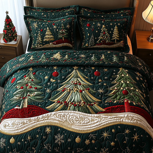 Christmas Tree TAI141124185 Quilt Bedding Set