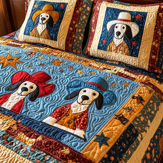 Cowboy Dog DAI241224232 Quilt Bedding Set