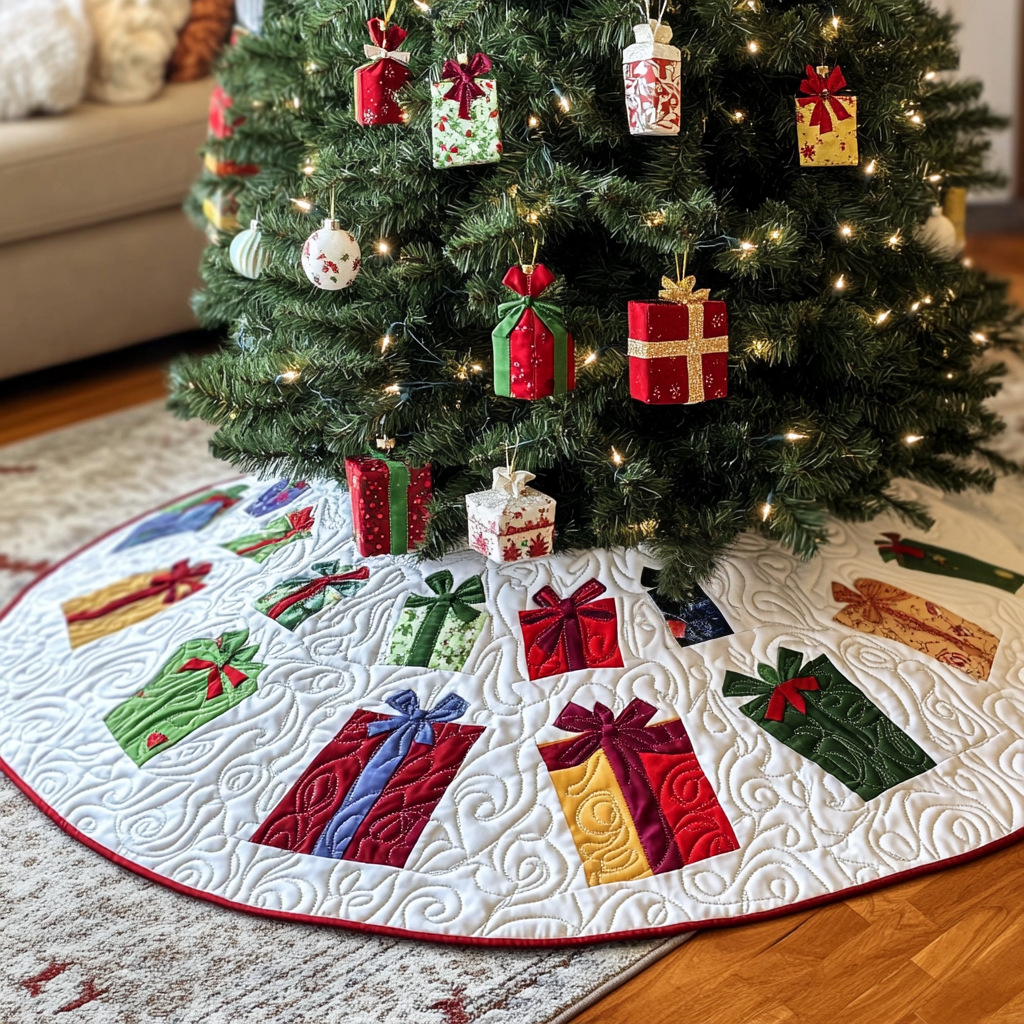 Christmas Gift DAI040924117 Quilted Tree Skirt