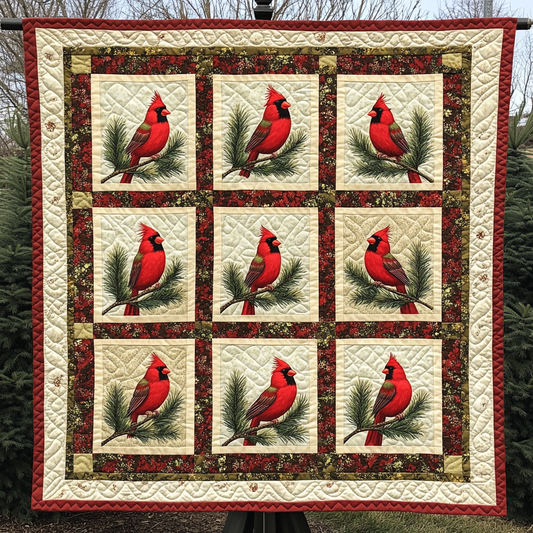 Christmas Cardinal TAI091024157 Quilt Blanket