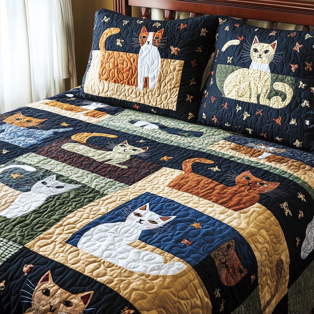 Cat DAI190824284 Quilt Bedding Set