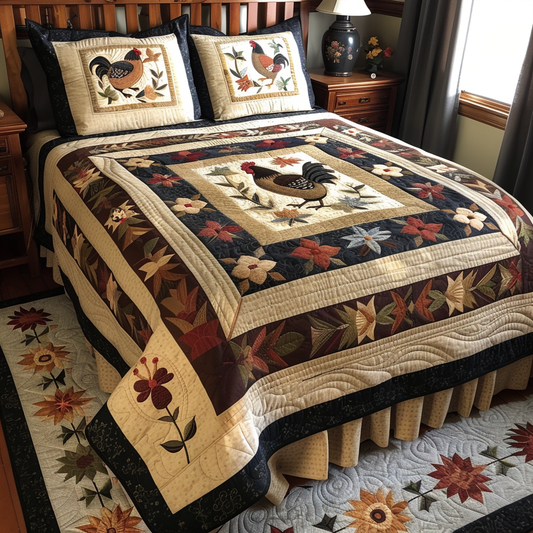 Chicken TAI040624086 Quilt Bedding Set