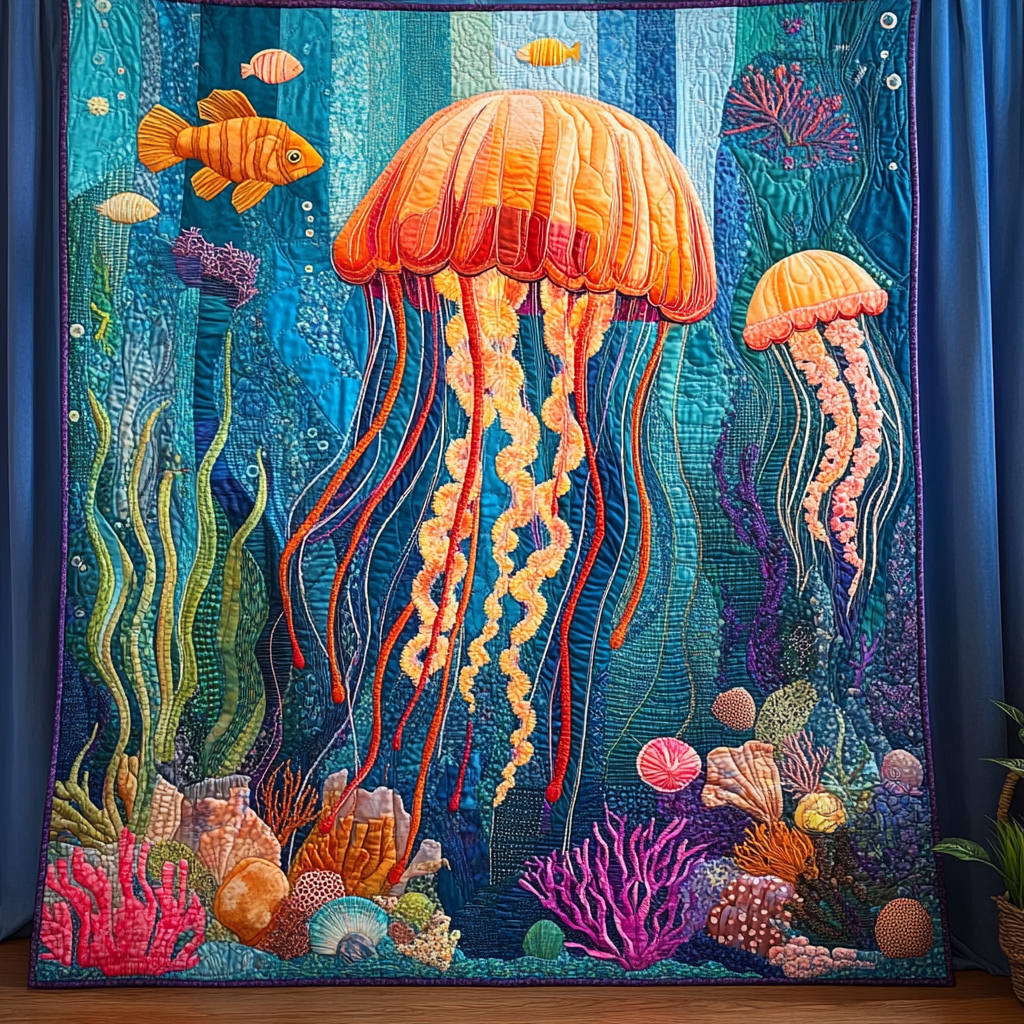 Jellyfish DAI171224045 Quilt Blanket