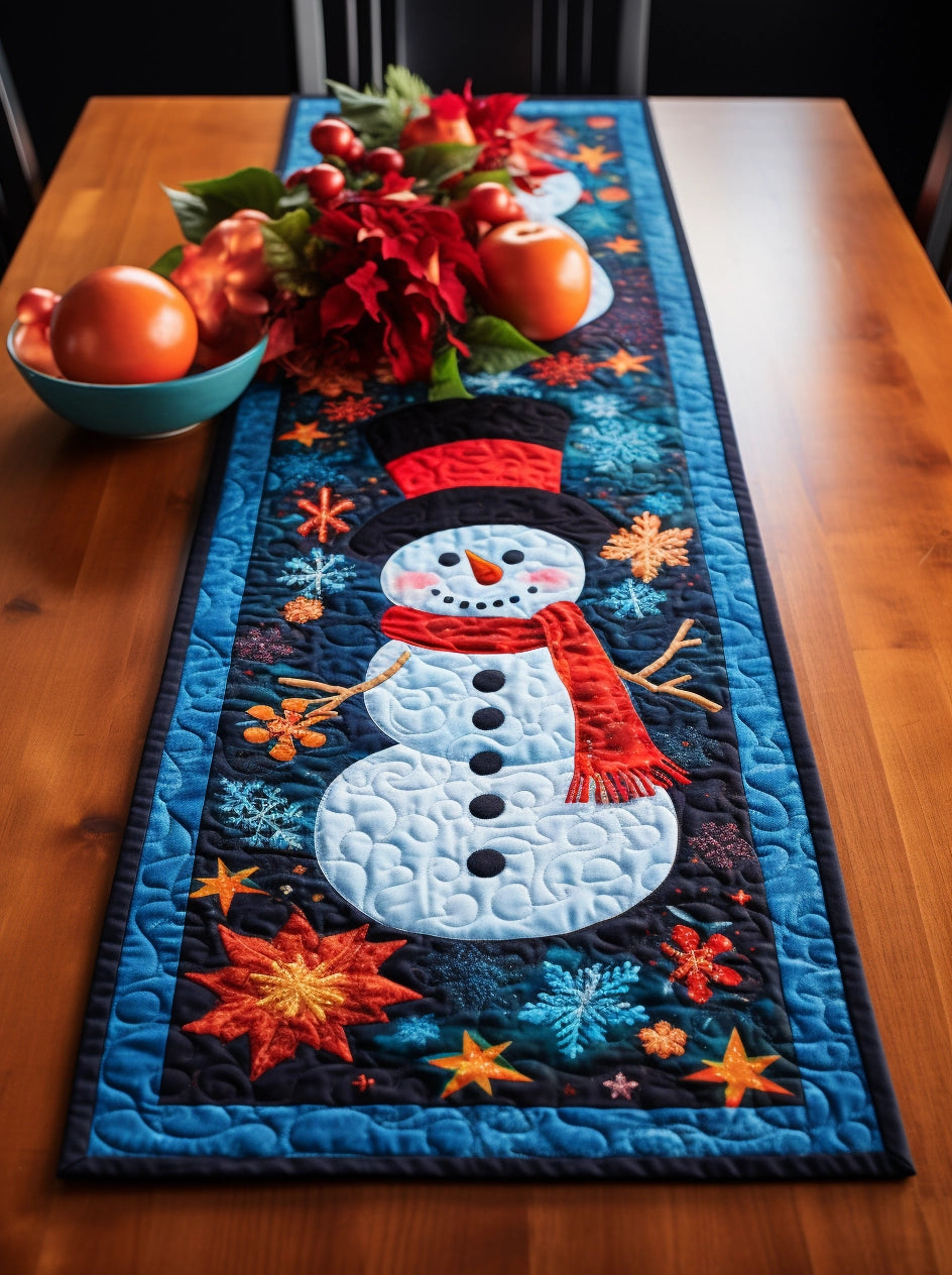 Snowman CLA21112359 Quilted Table Runner