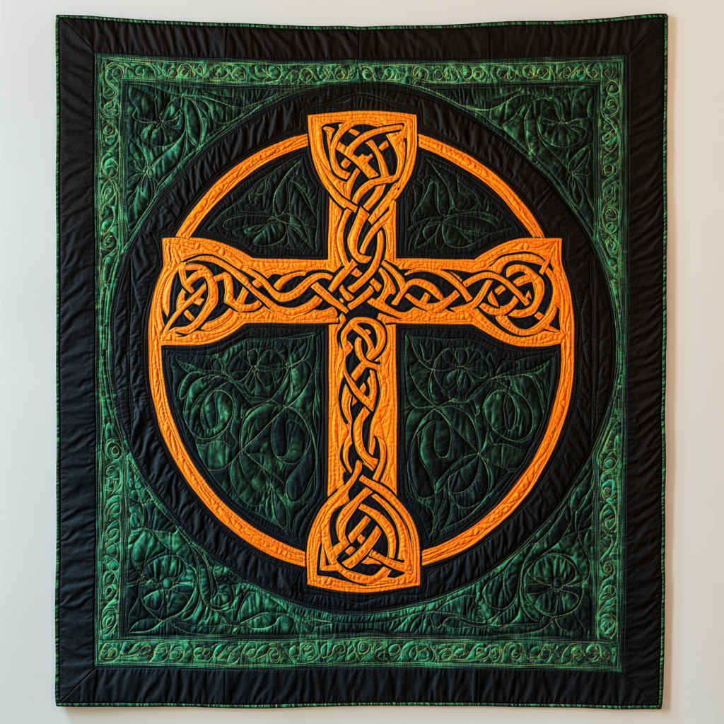 Celtic Christian Cross DAI231124060 Quilt Blanket