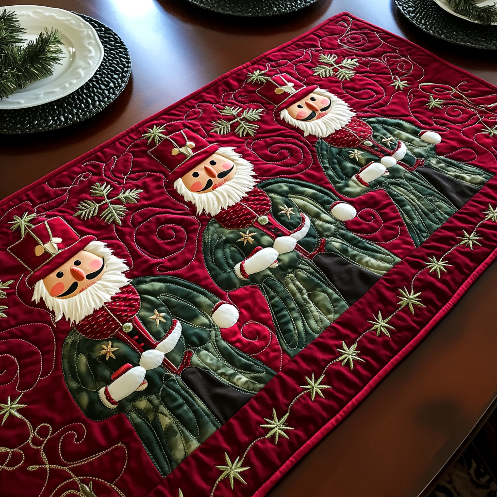 Christmas Nutcracker TAI091024388 Quilted Table Runner