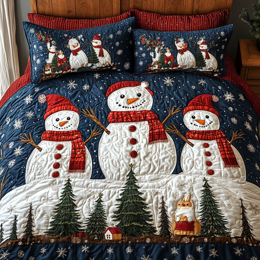 Christmas Snowman TAI201124013 Quilt Bedding Set