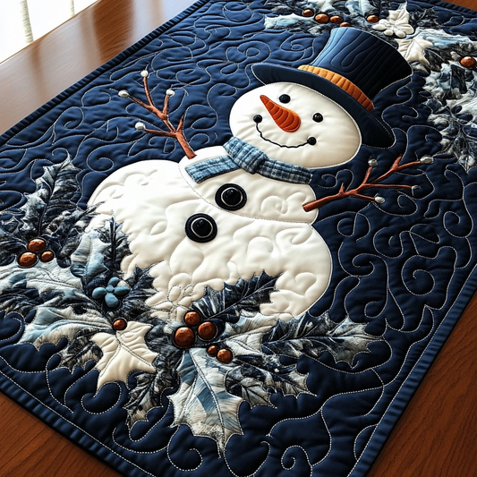 Christmas Snowman TAI141124257 Quilted Table Runner