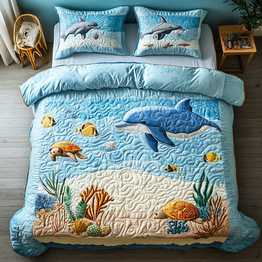 Sea Creatures DAI101224046 Quilt Bedding Set