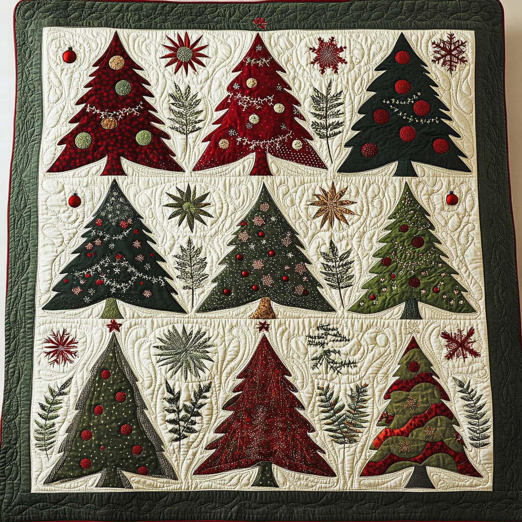 Christmas Tree TAI141124484 Quilt Blanket