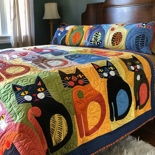 Cats TAI251124157 Quilt Bedding Set