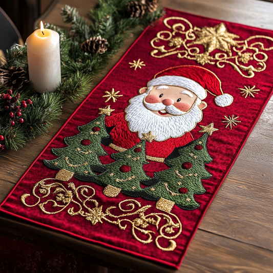 Christmas Santa TAI111124310 Quilted Table Runner