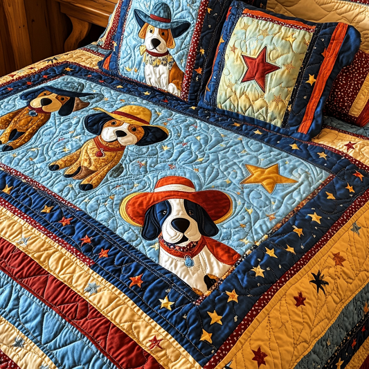 Cowboy Dog DAI241224233 Quilt Bedding Set