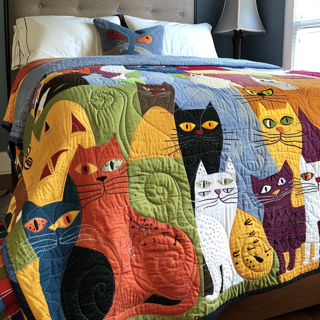 Cat TAI040724007 Quilt Blanket