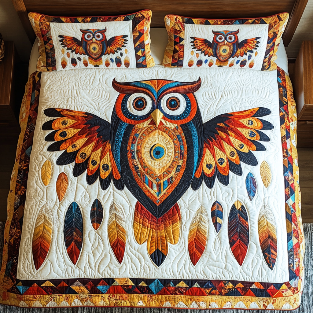 Native American Owl DAI171224201 Quilt Bedding Set