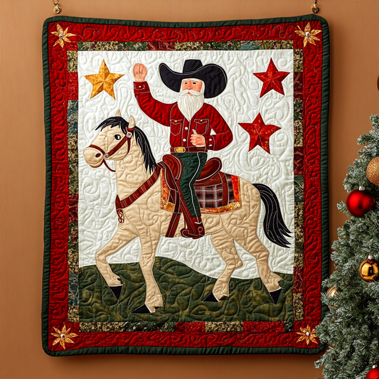 Christmas Cowboy DAI111124441 Quilt Blanket