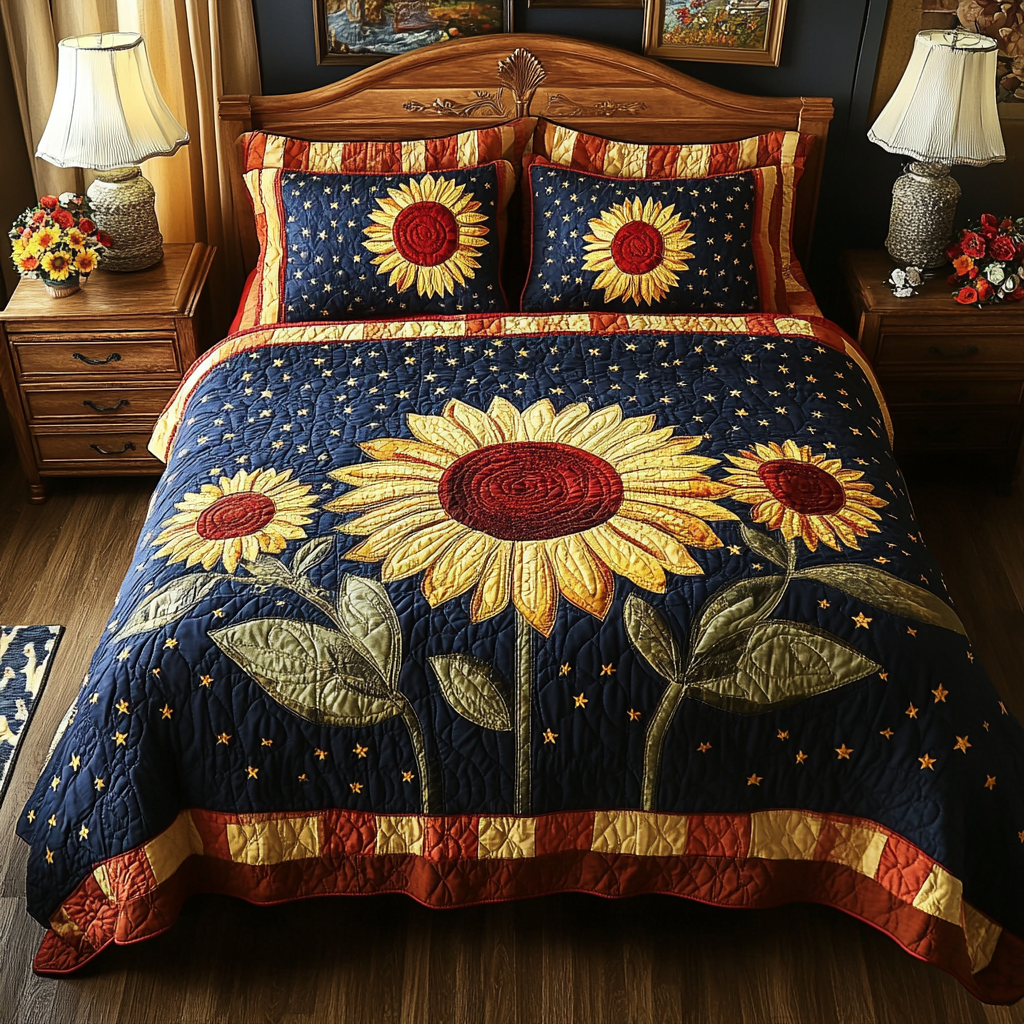 Sunflower TAI041024572 Quilt Bedding Set