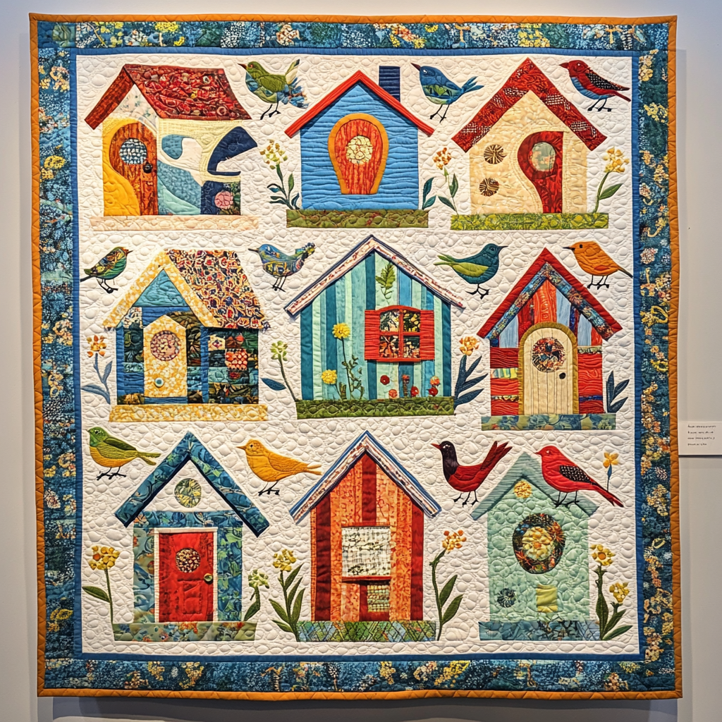 Birdhouse DAI221024213 Quilt Blanket