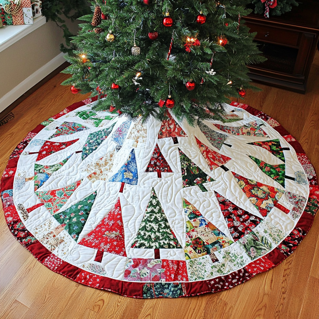 Christmas Tree DAI040924092 Quilted Tree Skirt