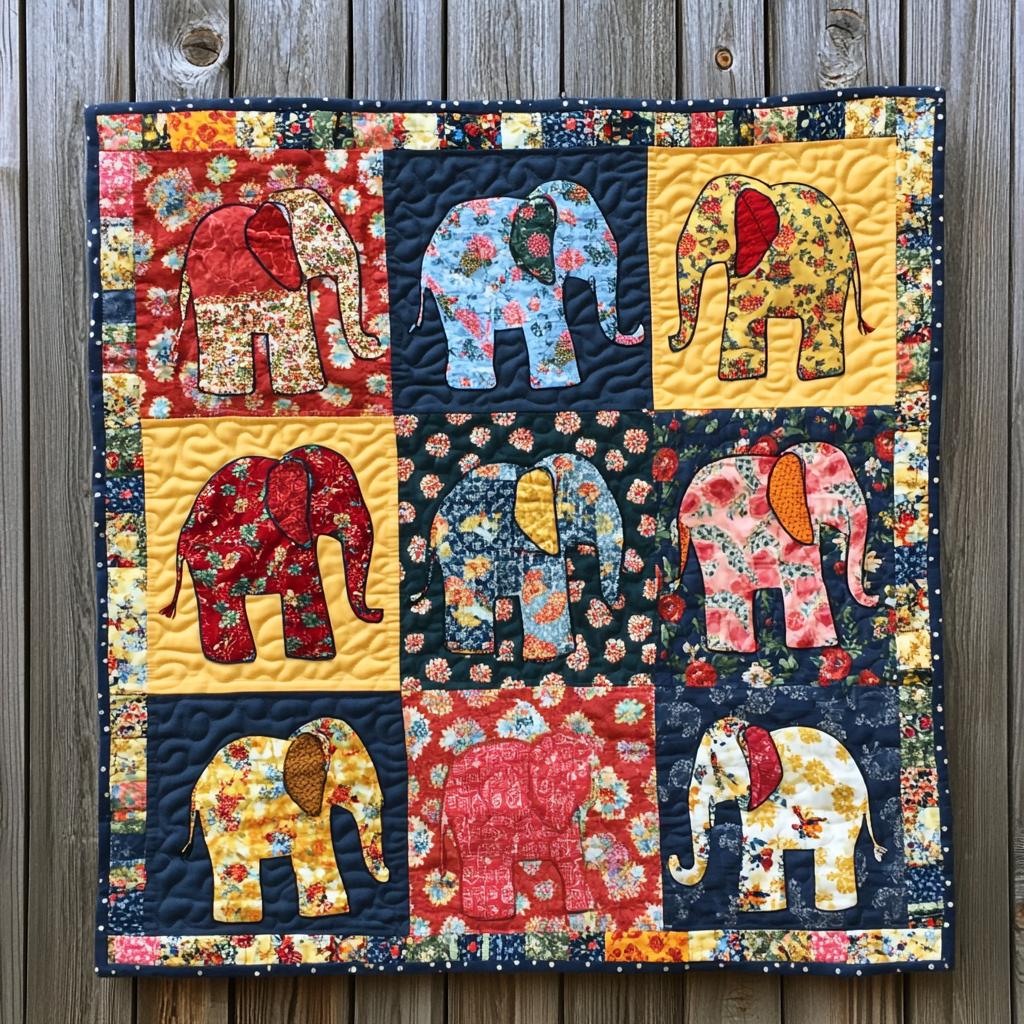 Elephant DAI130824096 Quilt Blanket