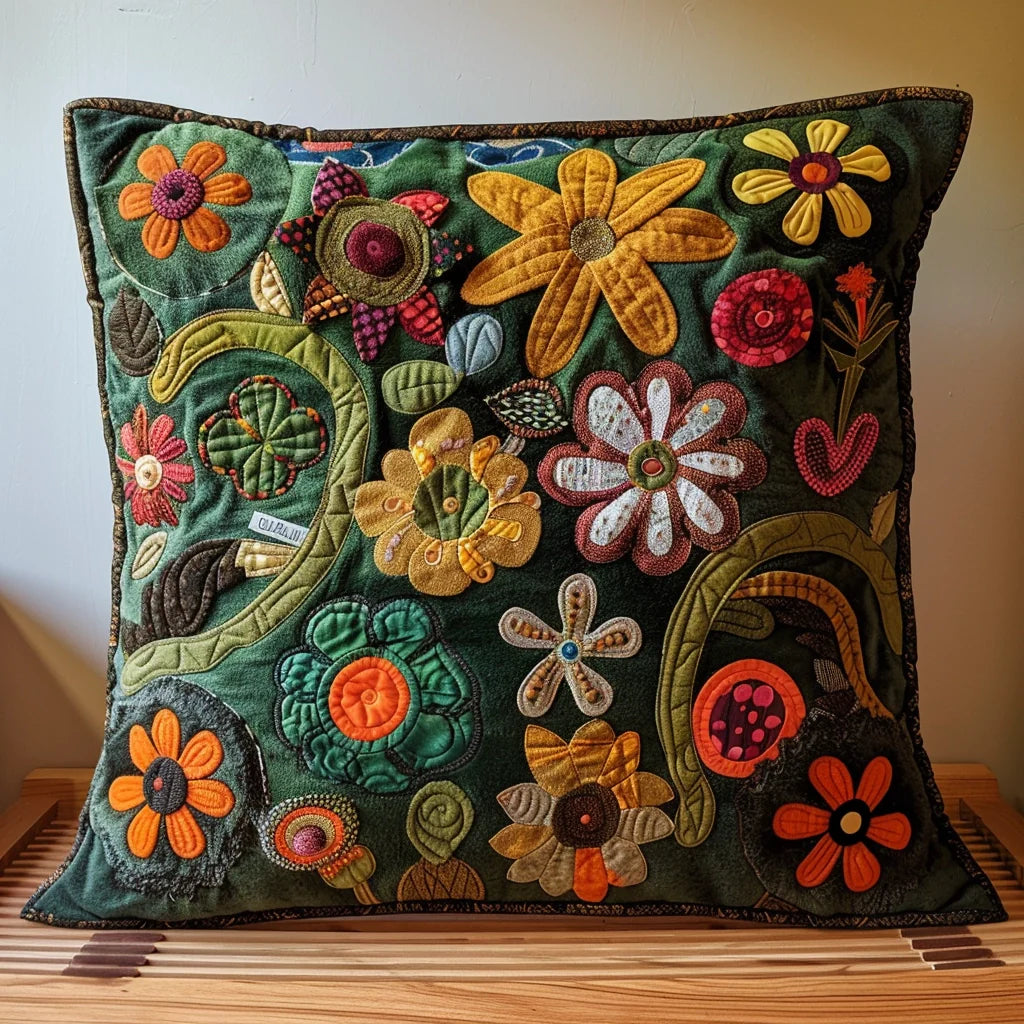 Flower TAI240424262 Quilted Pillow Case