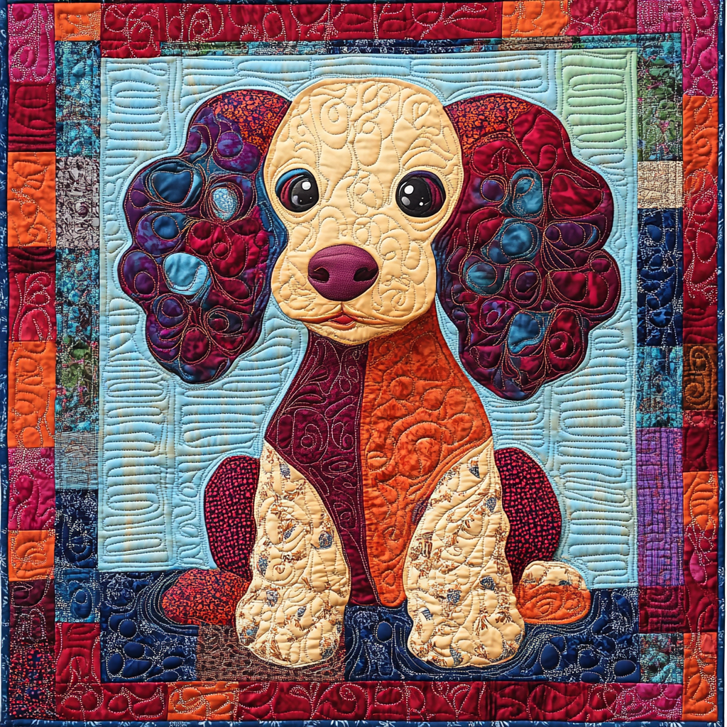 Poodle TAI121024116 Quilt Blanket