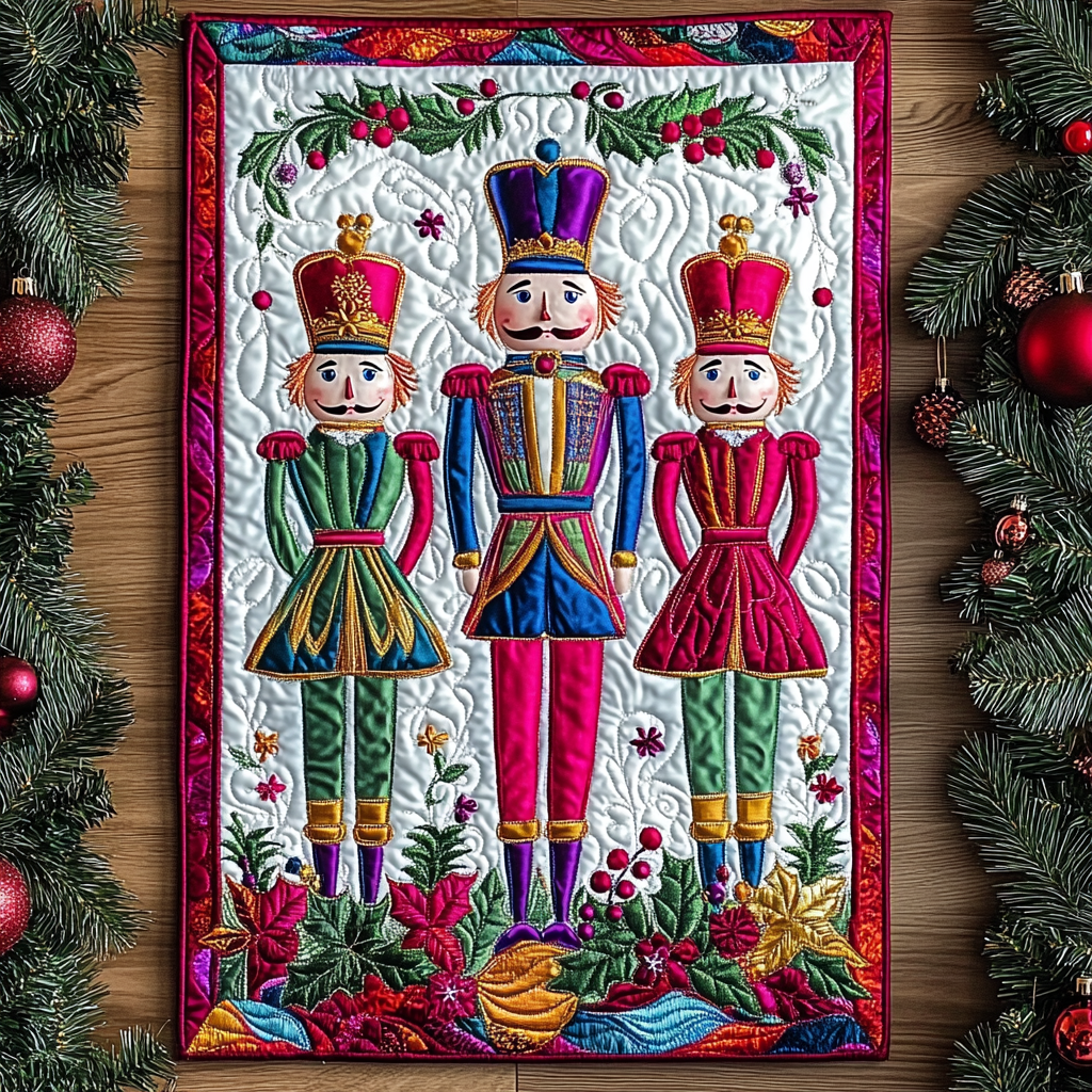 Christmas Nutcracker TAI101224570 Quilted Table Runner