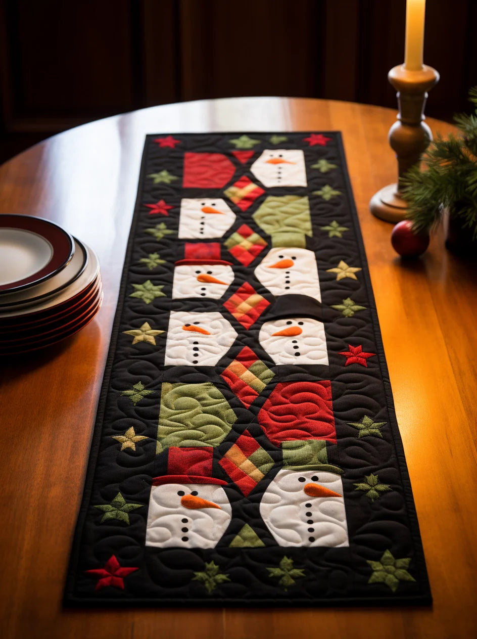 Snowman TAI15112347 Quilted Table Runner