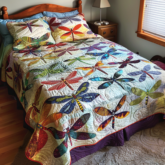 Dragonfly TAI040624109 Quilt Bedding Set