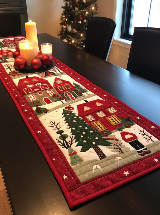 Houses TAI29112313 Quilted Table Runner