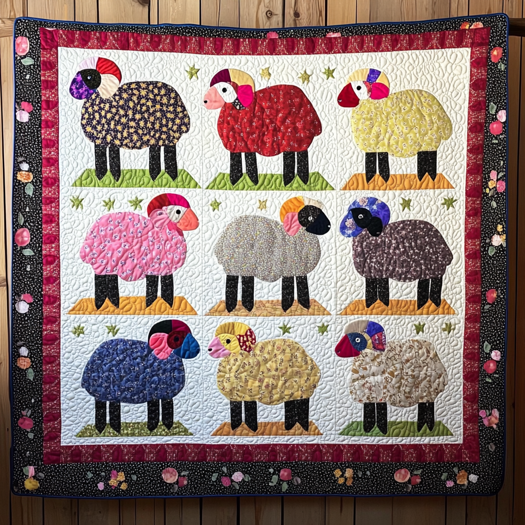 Sheep TAI01102483 Quilt Blanket