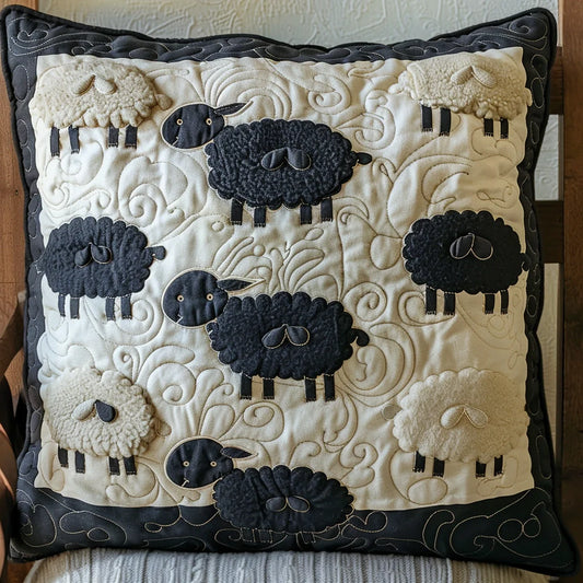 Sheep TAI060324245 Quilted Pillow Case