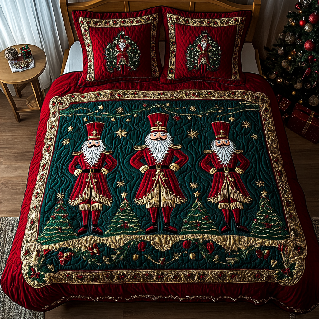 Christmas Nutcracker TAI201124168 Quilt Bedding Set