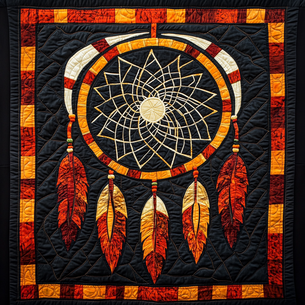 Native American Dreamcatcher DAI230924075 Quilt Blanket