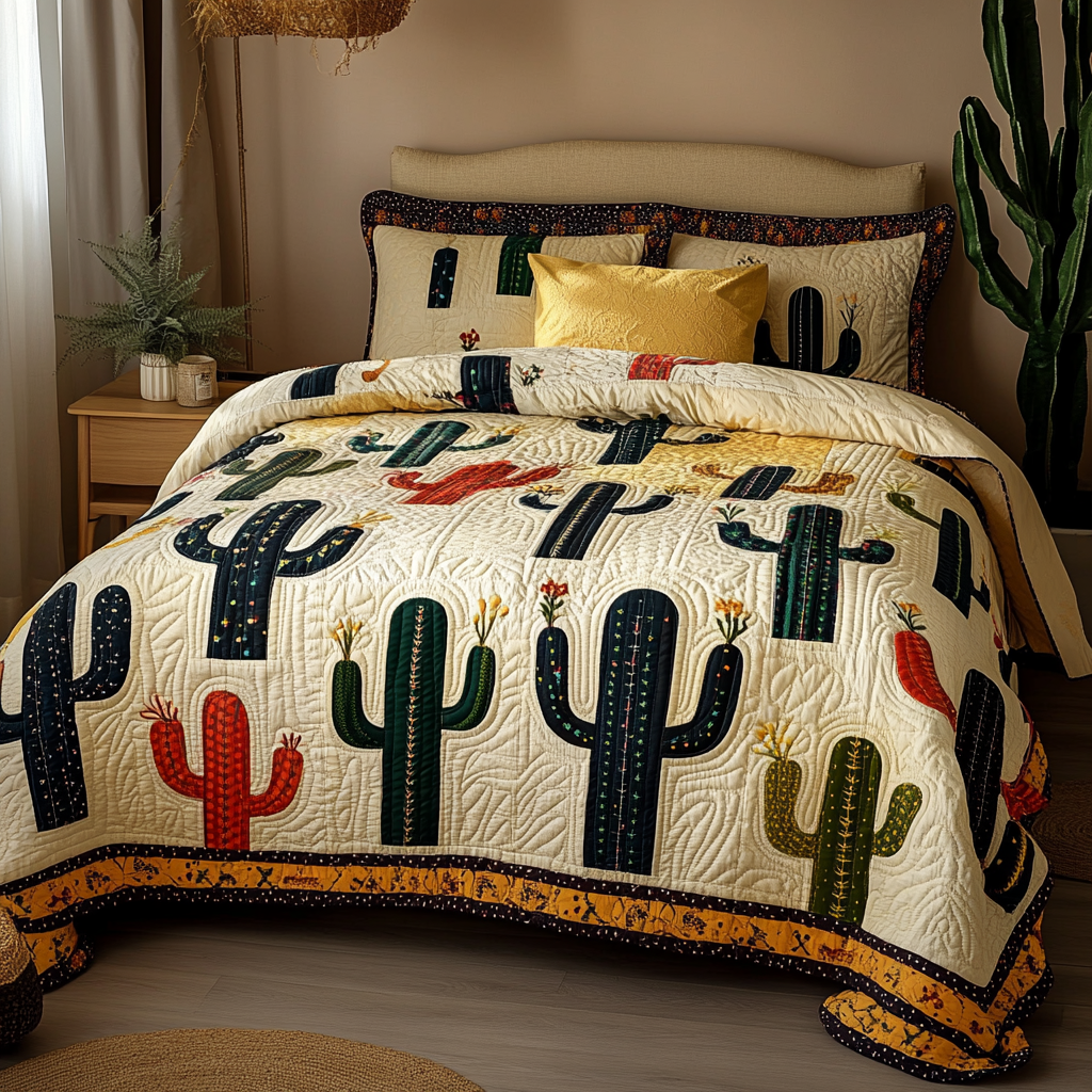 Cactus DAI280824235 Quilt Bedding Set