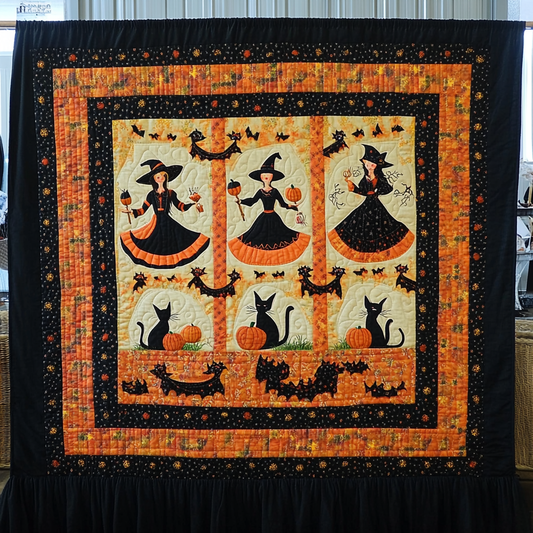 Halloween Witches TAI040924292 Quilt Blanket