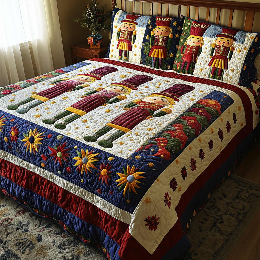 Christmas Nutcracker TAI181024074 Quilt Bedding Set