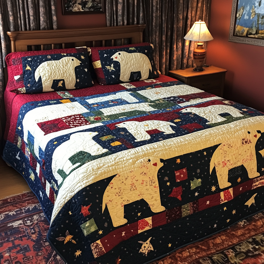 Polar Bear TAI080824048 Quilt Bedding Set