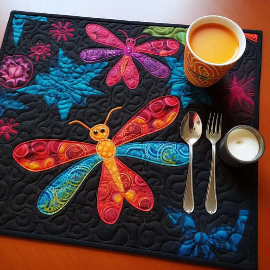 Dragonfly TAI260224097 Quilted Placemats