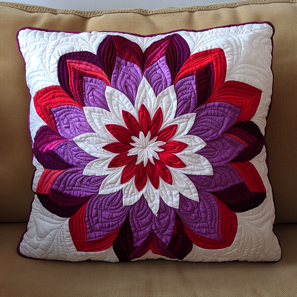 Flower TAI181024398 Quilted Pillow Case