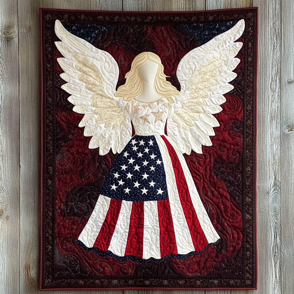 Patriotic Angel DAI231124082 Quilt Blanket