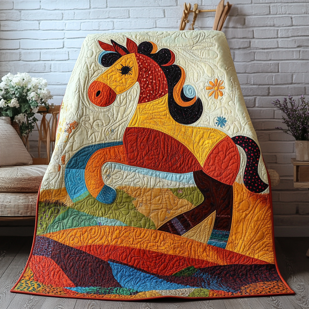 Horse DAI070824068 Quilt Blanket