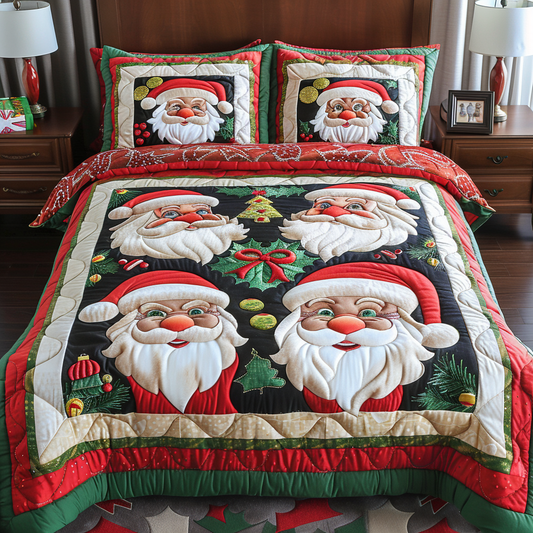 Christmas Santa TAI111124188 Quilt Bedding Set