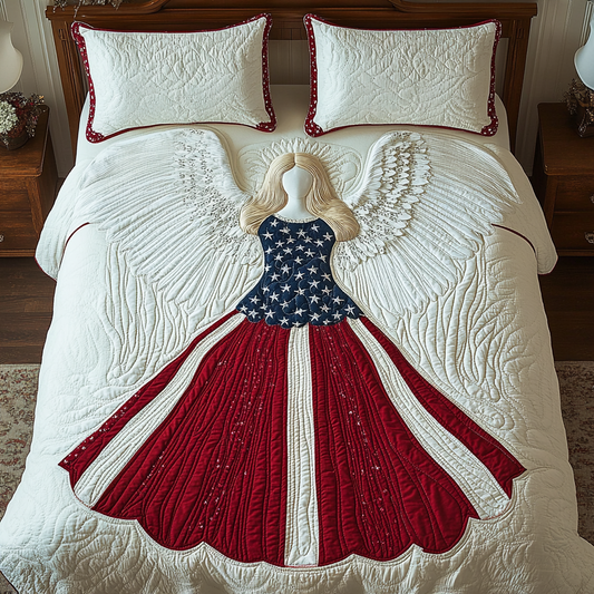 Patriotic Angel DAI231124110 Quilt Bedding Set