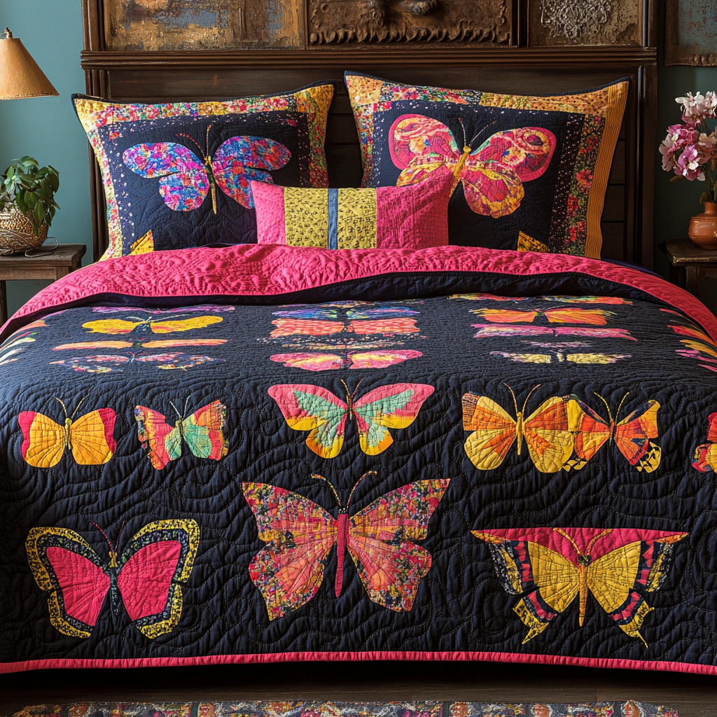 Butterfly DAI190824297 Quilt Bedding Set