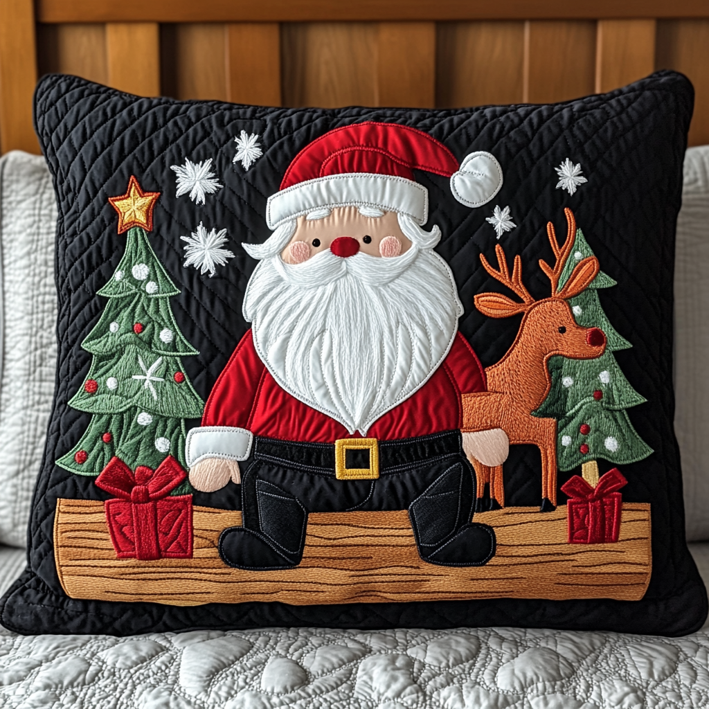 Christmas Santa TAI201124460 Quilted Pillow Case