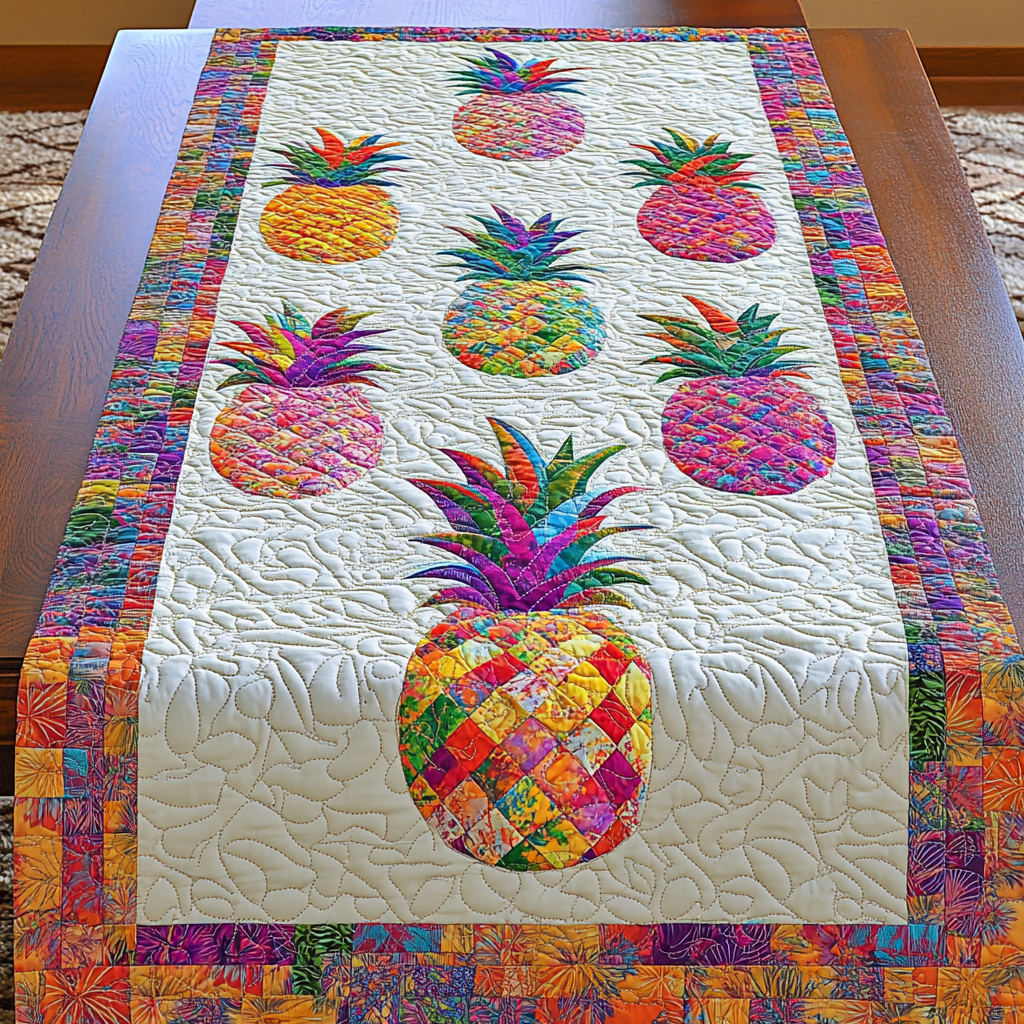 Pineapple DAI171224104 Quilted Table Runner